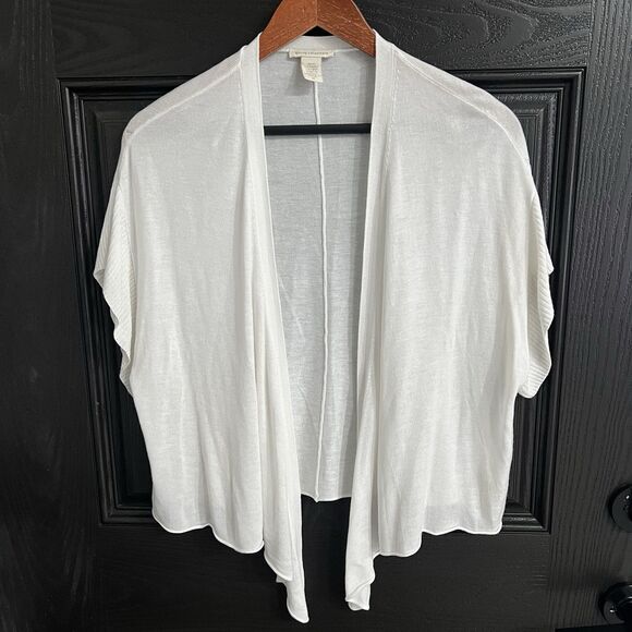 White + Warren Open Front Cardigan Size M White - Picture 1 of 5